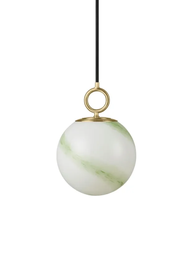 Stockholm pendel 18cm marble green
