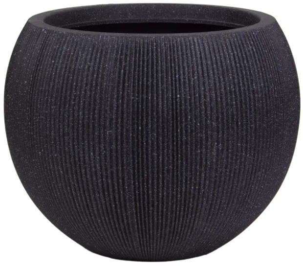 Stone blomsterpotte 53cm sort