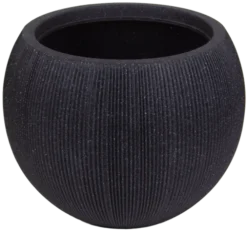 Stone blomsterpotte 53cm sort