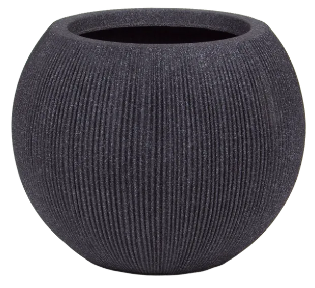 Stone blomsterpotte 37cm sort