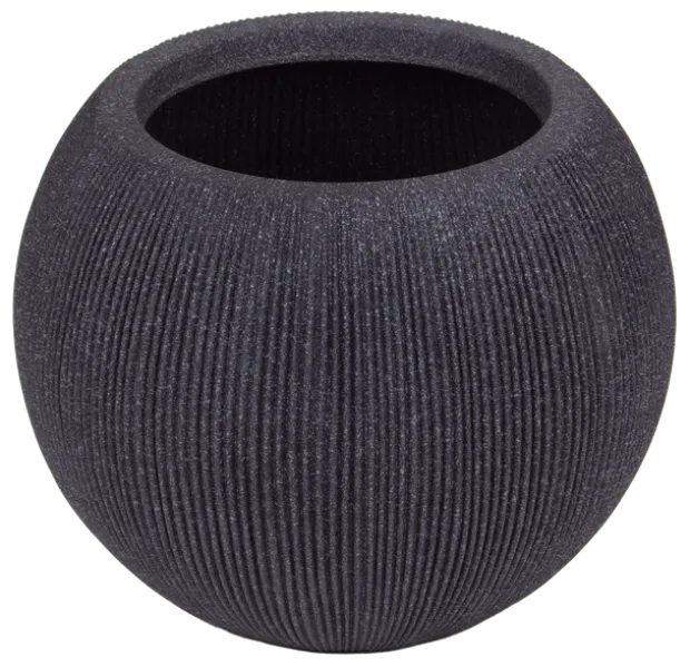 Stone blomsterpotte 37cm sort