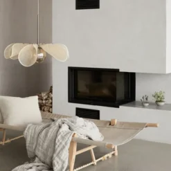Styrka taklampe 63cm natur