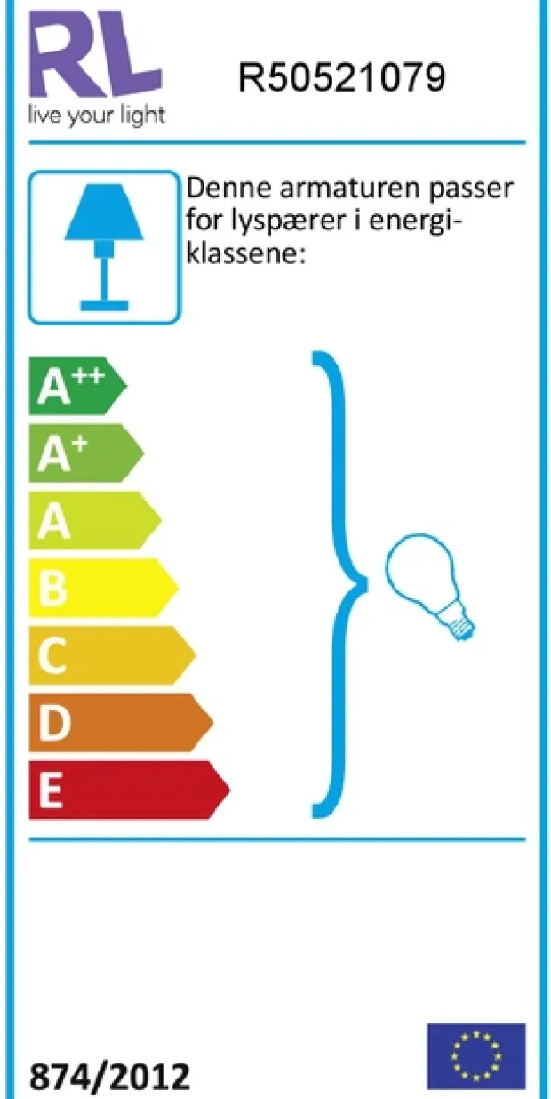 Taba bordlampe 52cm gull