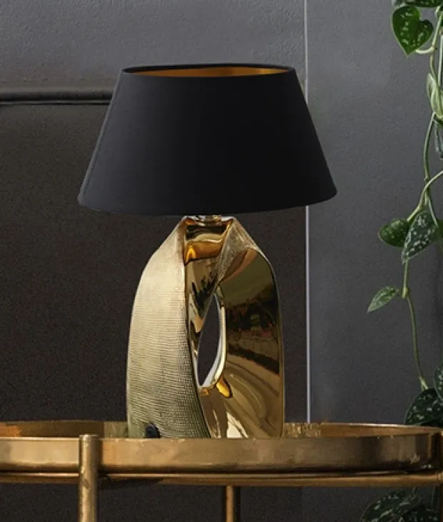 Taba bordlampe 33cm gull