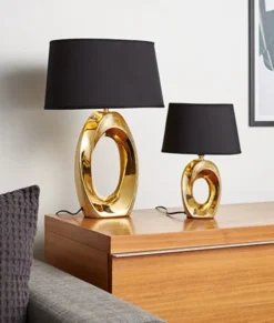 Taba bordlampe 33cm gull