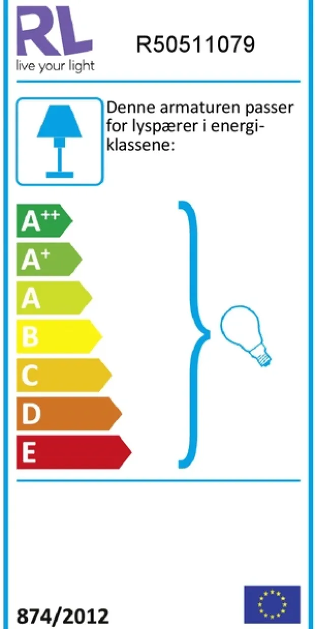 Taba bordlampe 33cm gull