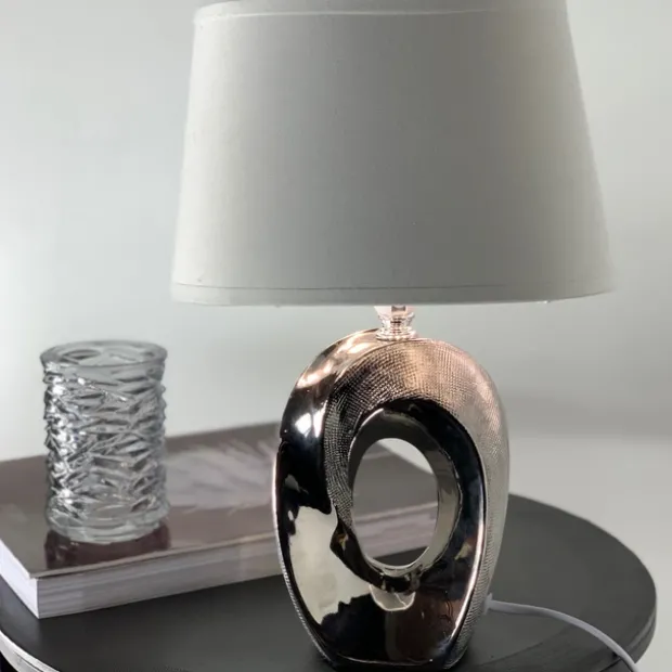 Taba bordlampe 33cm krom