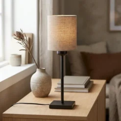 Tara bordlampe uten skjerm 30cm sort
