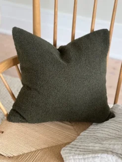 Teddy Boucle putetrekk 45cm grønn