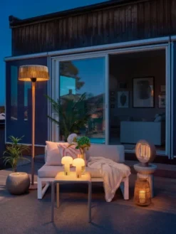 Terrassevarmer Oslo gulv IP44 202cm 1500W beige