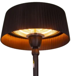 Terrassevarmer Oslo gulv IP44 teleskop 1500W sort