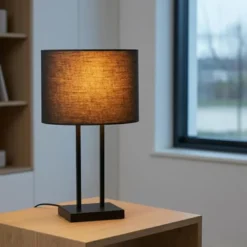 Texas bordlampe 42cm sort
