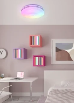 Tiger LED plafond taklampe 38cm RGB hvit