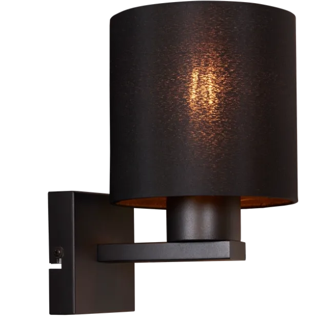 Torino vegglampe 24cm sort