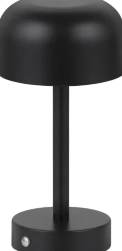 Touch LED oppladbar bordlampe 25cm sort