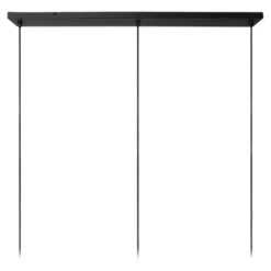 Tribute taklampe rekke 3lys 120cm beige