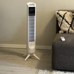 Tårnvifte med fjernkontroll 45W 80cm hvit
