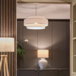 Trysil taklampe 65cm beige