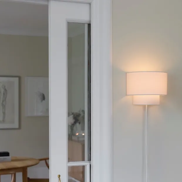 Trysil vegglampe 20cm beige