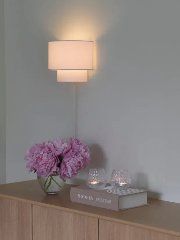 Trysil vegglampe 20cm beige