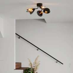 Turno plafond taklampe 70cm sort