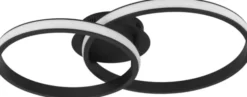 Twins Circle LED plafond taklampe 62,5cm sort