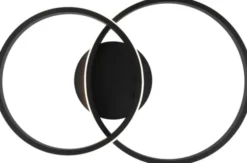 Twins Circle LED plafond taklampe 62,5cm sort