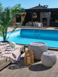Vannfontene Stone IP44 53cm beige
