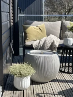 Vannfontene Stone IP44 53cm beige