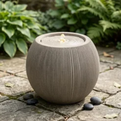 Vannfontene Stone IP44 37cm lys brun