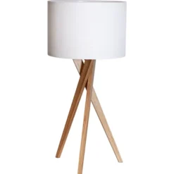 Vega bordlampe 55cm eik/hvit