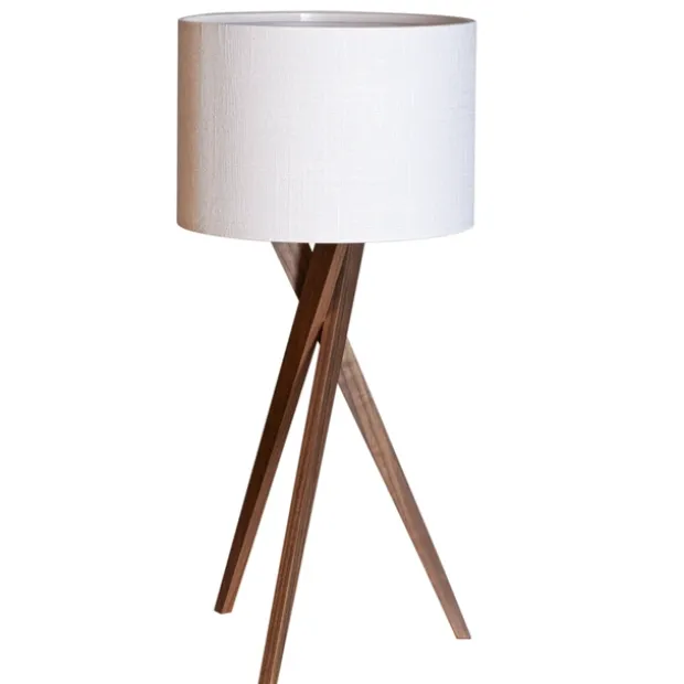 Vega bordlampe 55cm valnøtt/hvit