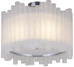 Venice slim plafond taklampe 45cm hvit/krom