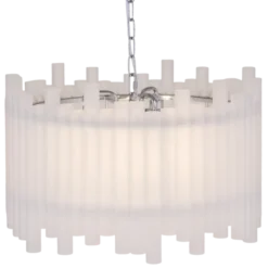 Venice slim taklampe 55cm hvit/krom