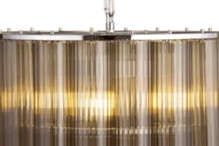 Venice taklampe lysekrone 2lag 50cm brun