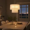 Venice taklampe lysekrone 2lag 50cm hvit