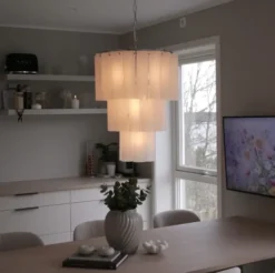 Venice taklampe lyskrone 50cm hvit