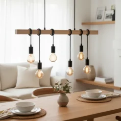 Verlin taklampe 100cm natur