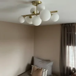 Vernon plafond taklampe 53cm messing