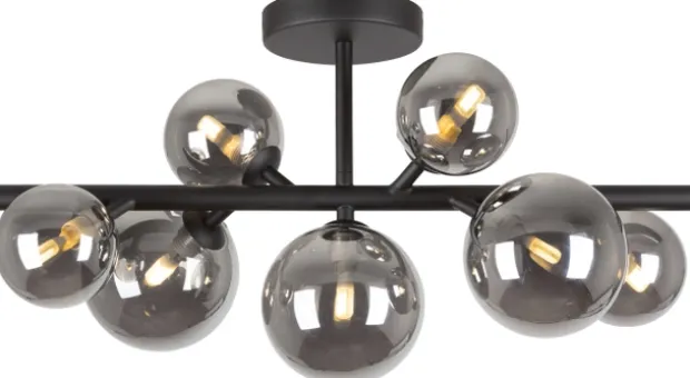 Vernon plafond taklampe 53cm smoke