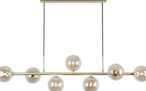 Vernon taklampe 7lys 111,5cm amber