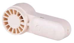 Vifte Mini oppladbar 11,5cm beige