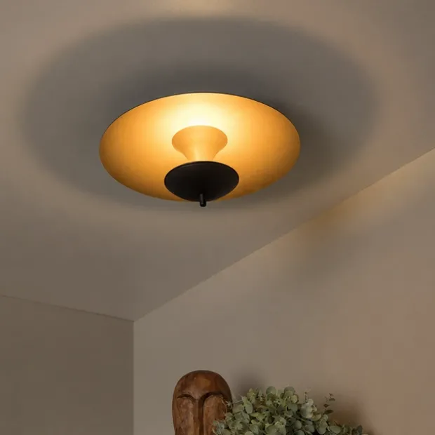 Vulcan LED plafond taklampe 38cm sort