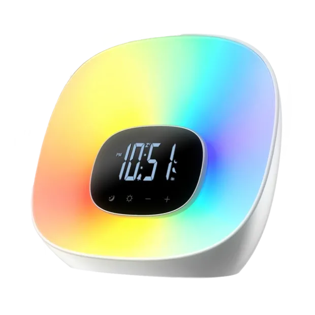 Wake-Up klokke 20cm hvit