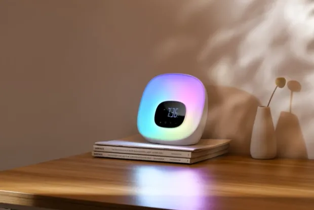 Wake-Up klokke 20cm hvit