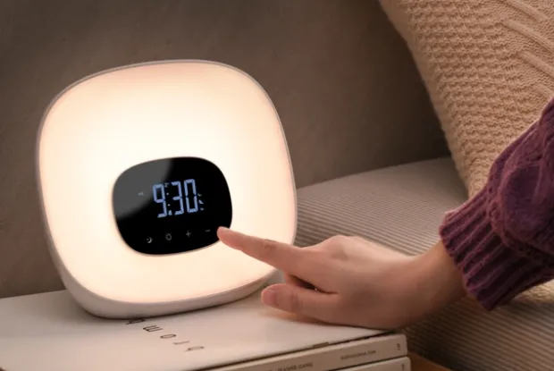 Wake-Up klokke 20cm hvit