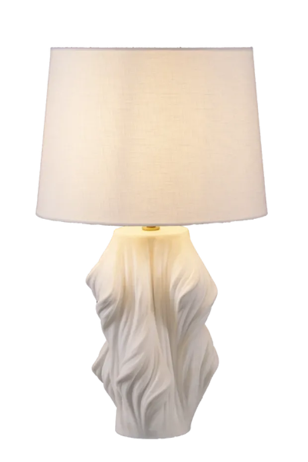Wave 3D bordlampe 63cm hvit