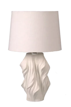 Wave 3D bordlampe 63cm hvit