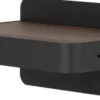 Western LED vegglampe 25cm sort