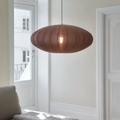 Wolf taklampe 55cm brun